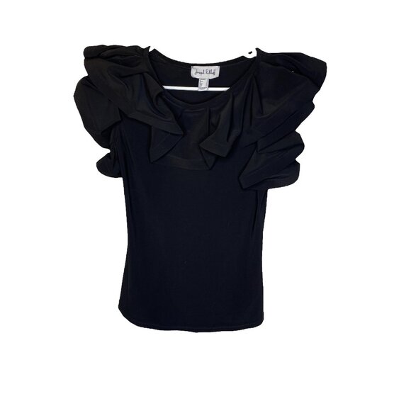 Tops - Joseph Ribkoff Ruffle collar blouse Size Six